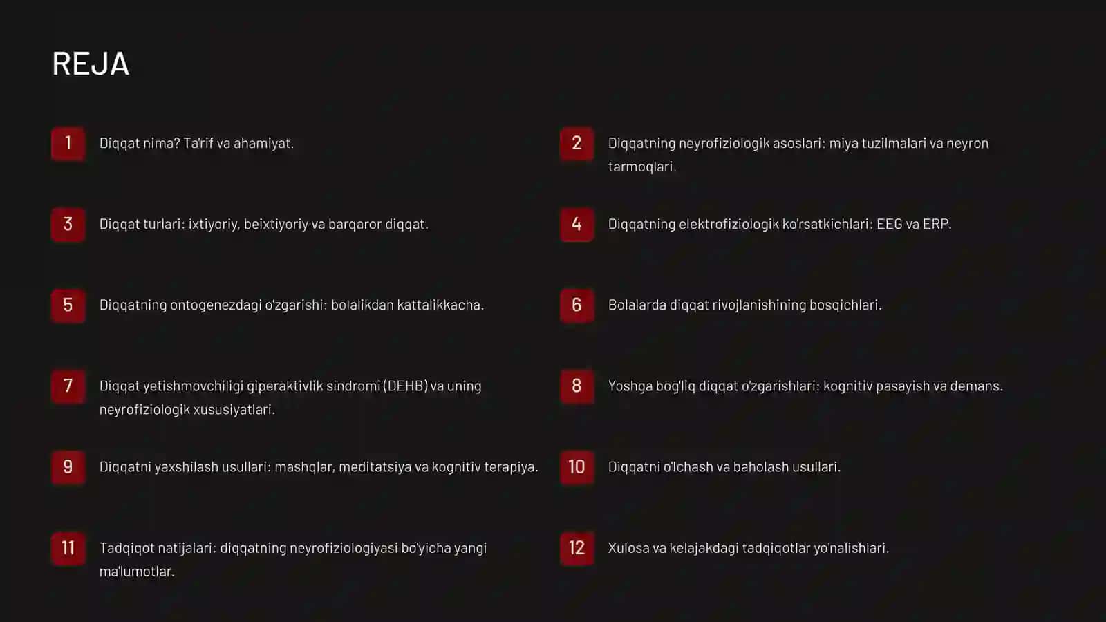 Diqqatning Neyrofiziologik Xususiyatlari va Ontogenezda O'zgarishi 2