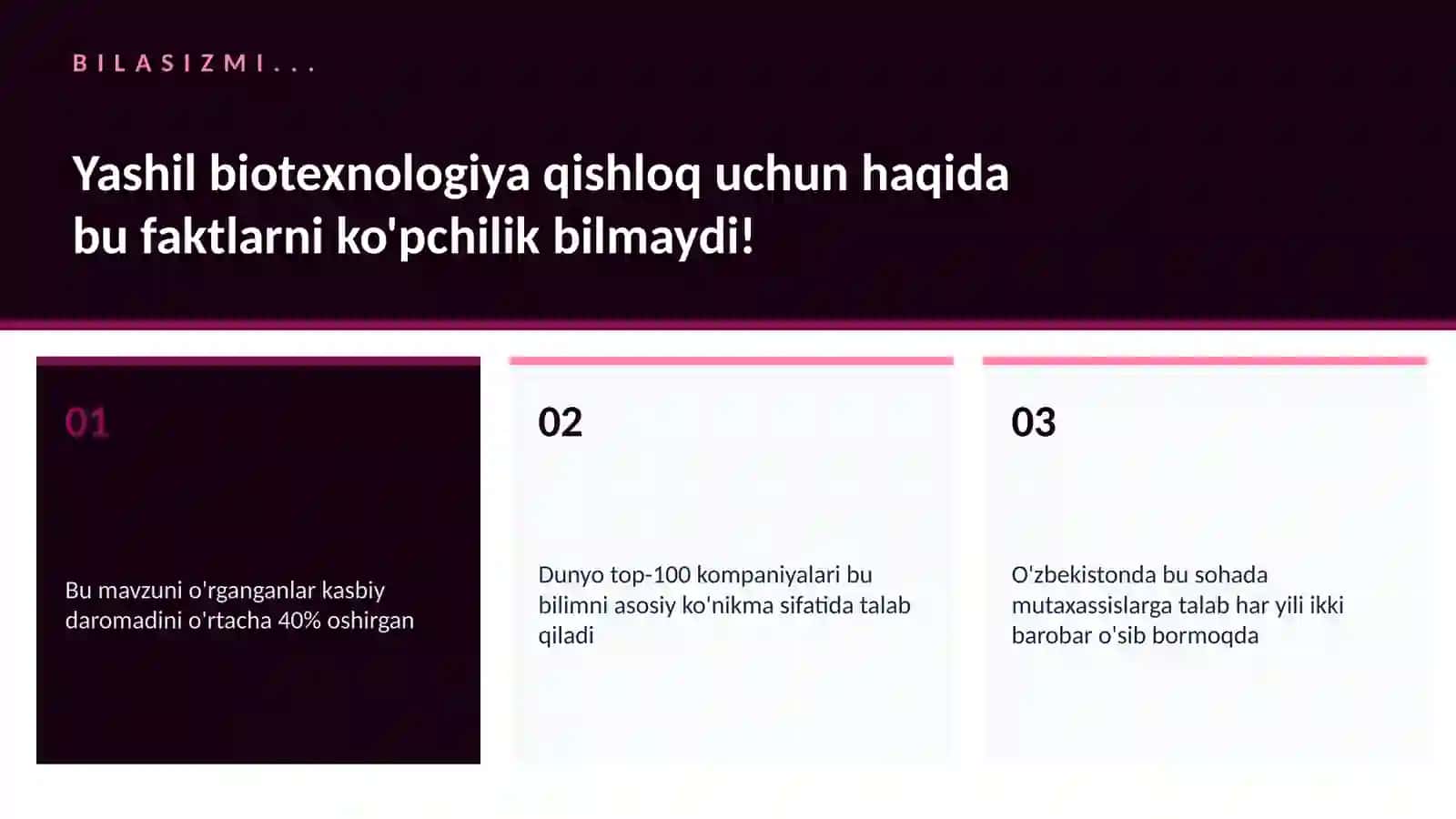 Yashil biotexnologiya qishloq uchun 2