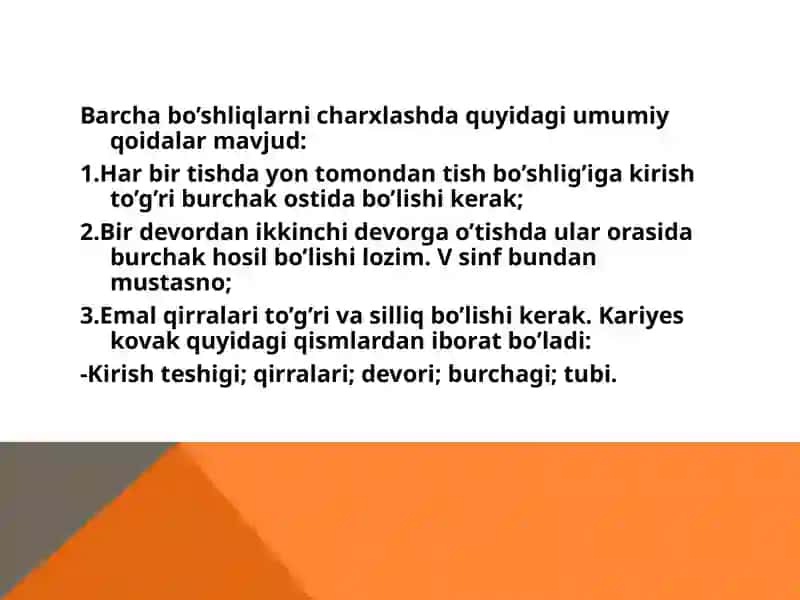 Fantomlarda II sinf karioz bo’shliqlarini charxlash va plombalash 2