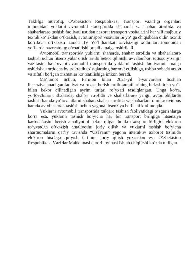 Avtomobil transportlarida yuklarni tashish fanining maqsadi va vazifalari 2