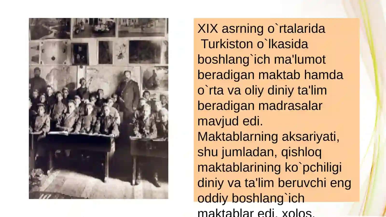 Rossiya imperiyasi davrida Turkistonda ta'lim tizimi 2