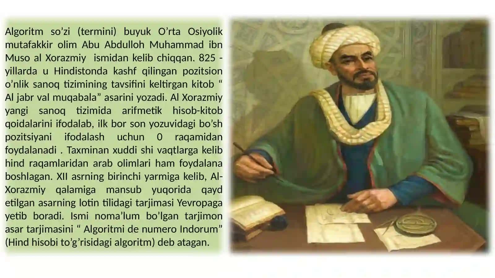 Chiziqli algoritm 2