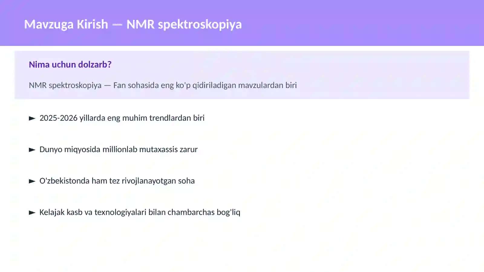 NMR spektroskopiya 2