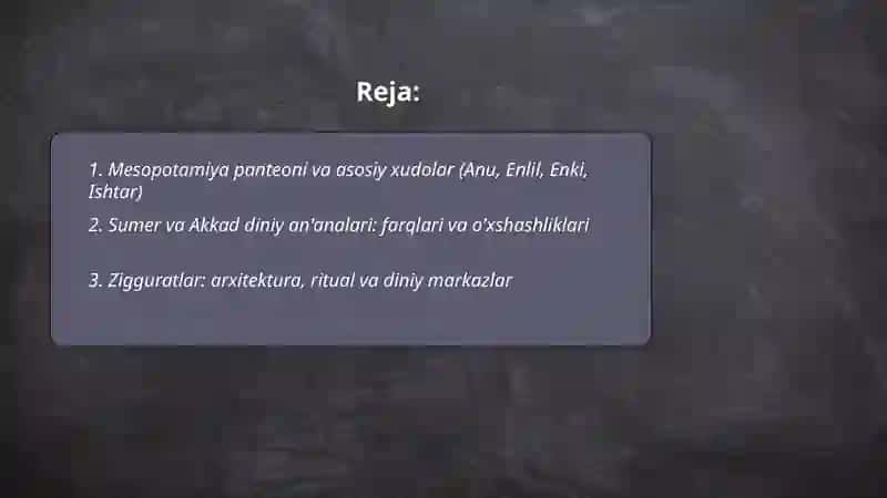 Qadimgi Mesopatamiyani diniy etiqotlari 2