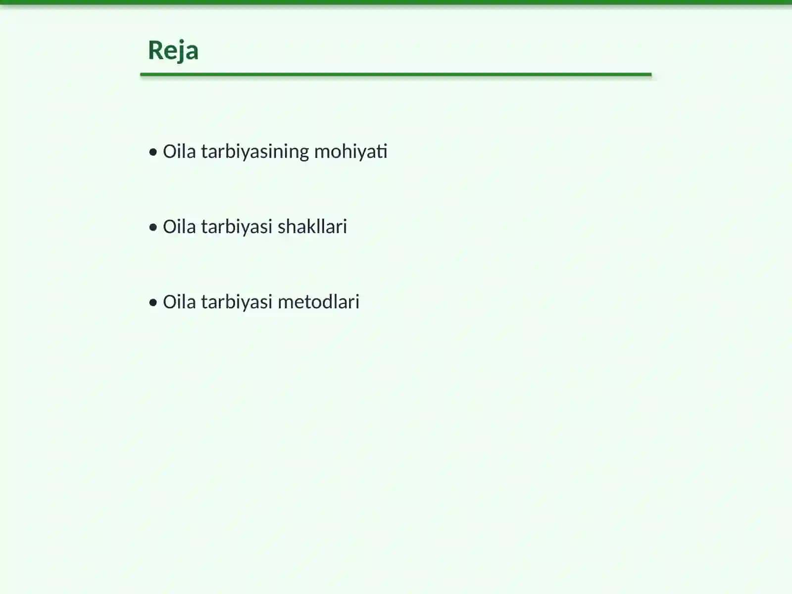 Oila tarbiyasi shakl, metod va vositalari 2