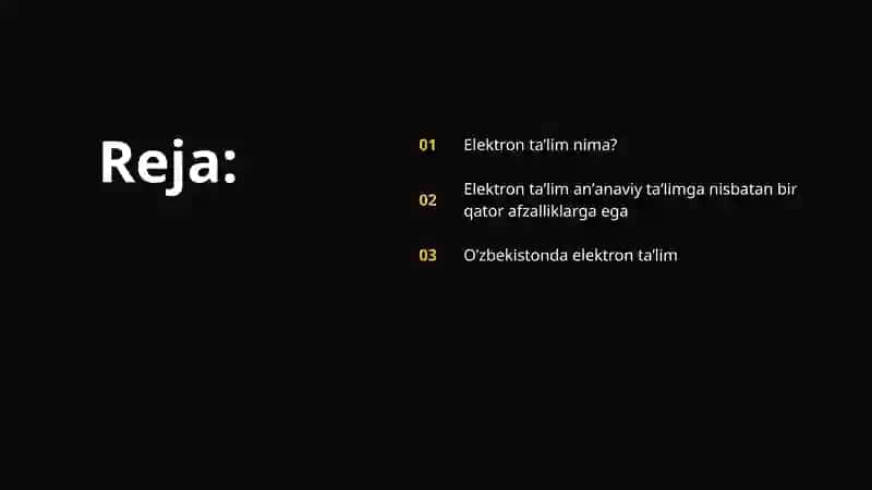 elektron ta'limni rivojlantirish 2