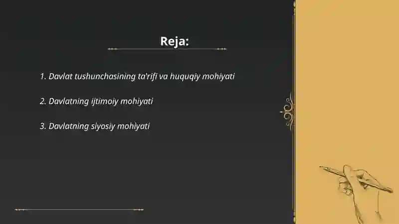Davlat tushunchasi belgilari va mohiyat 2