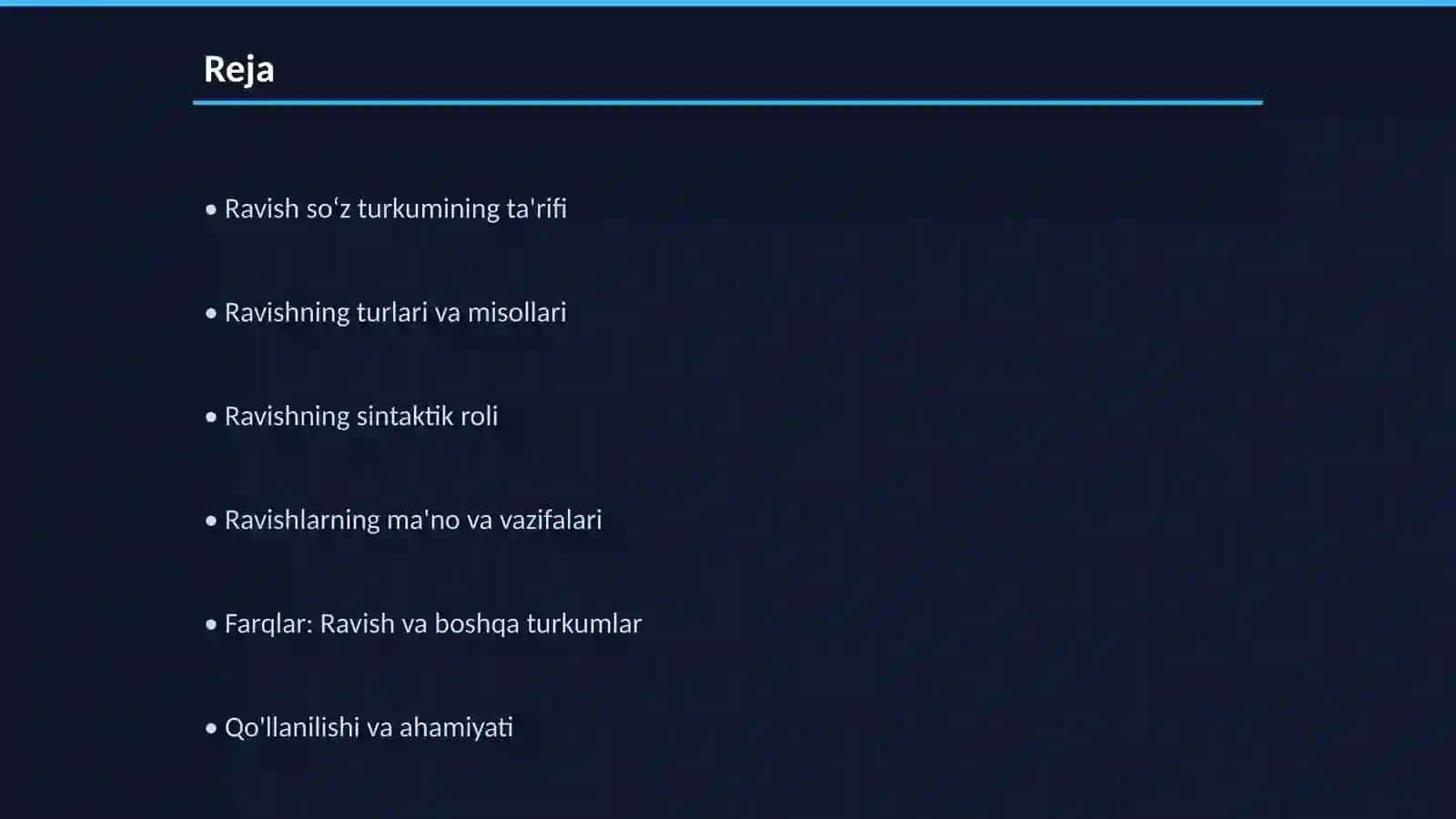 Ravish soʻz turkumi 2