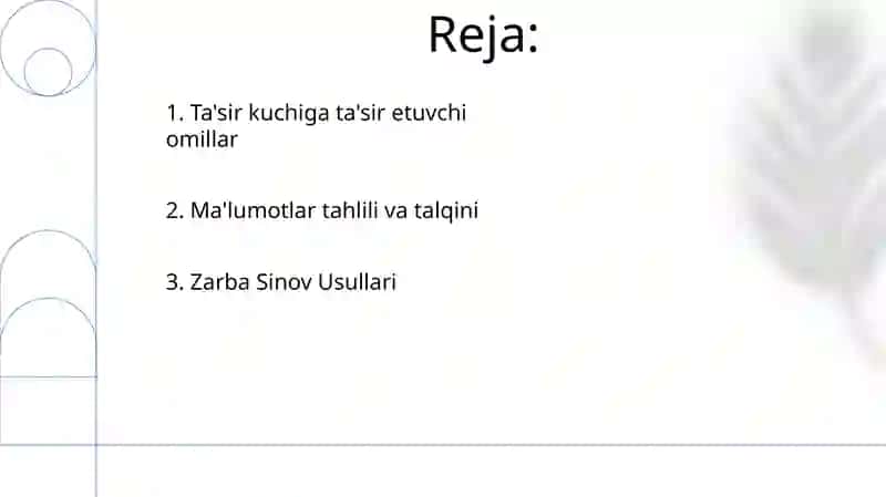 Materiallarning zarbiy qovushoqligini aniqlashni o'rganish 2
