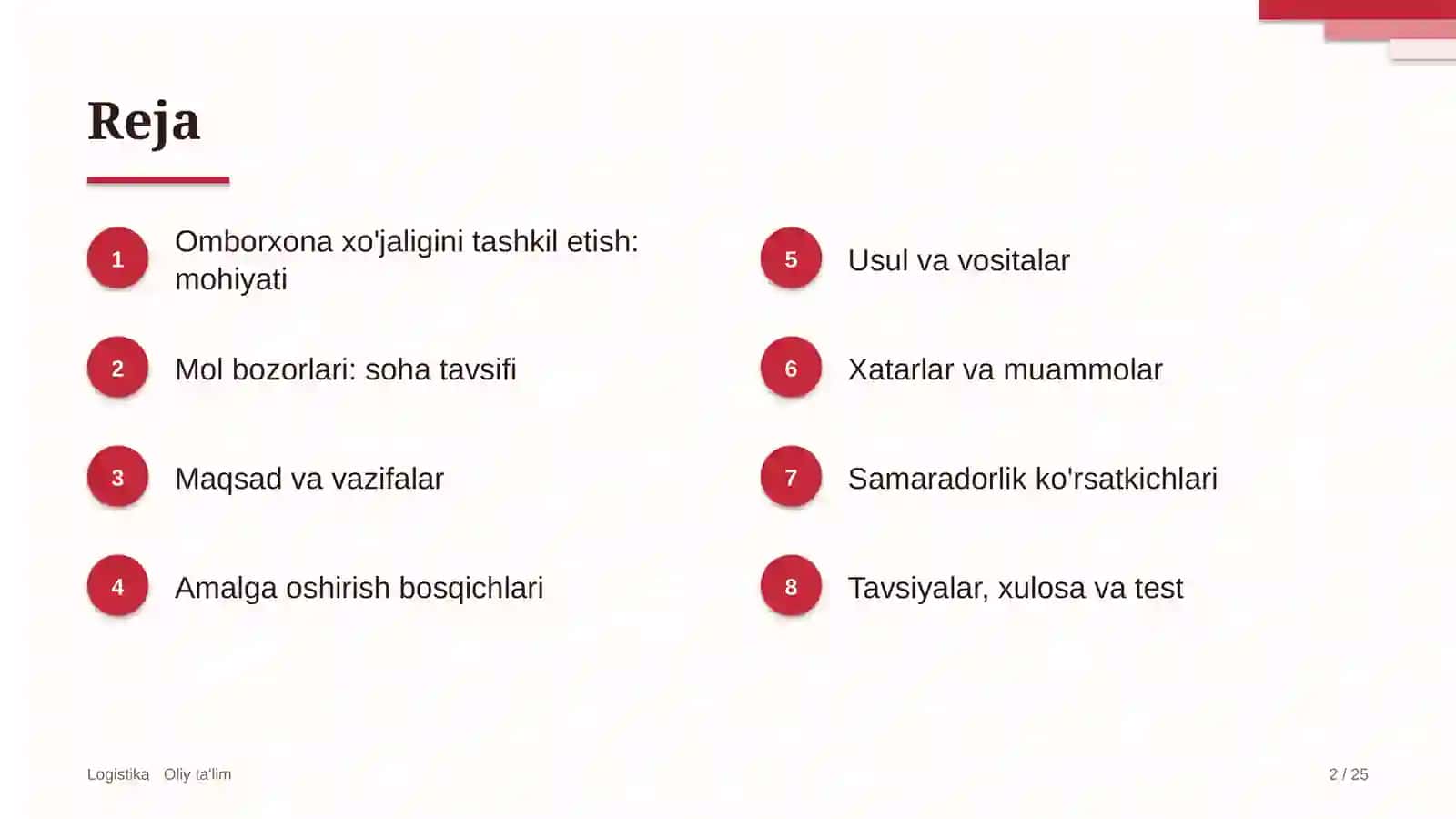 mol bozorlarida omborxona xo'jaligini tashkil etish 3980 2