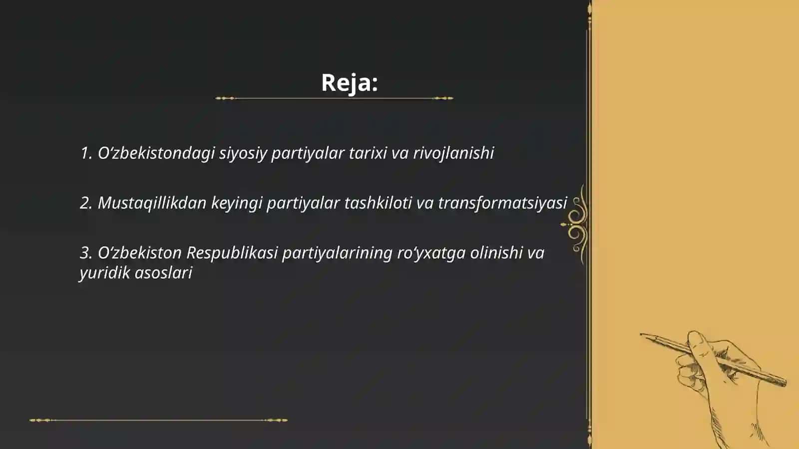 Oʻzbekiston siyosiy partiyalari 2