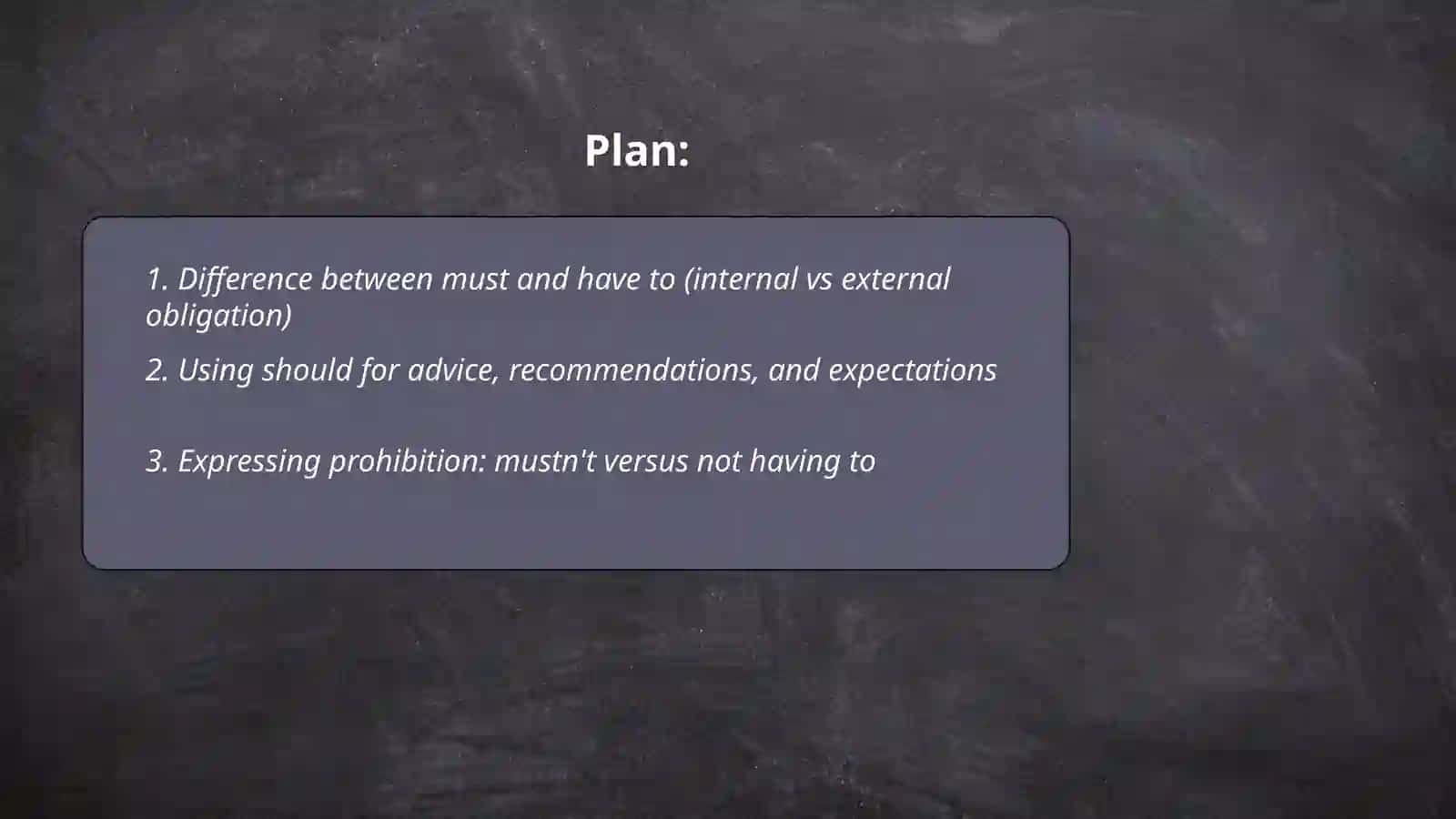 Difference between must and have to (internal vs external obligation) 2