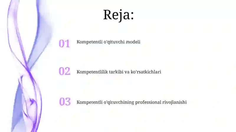 Kompetentli o'qituvchi modeli 2