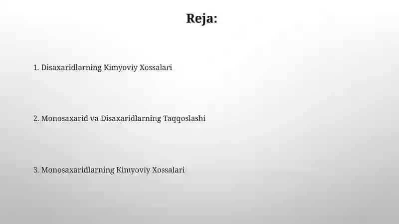 Disaxaridlarning Kimyoviy Xossalari 2