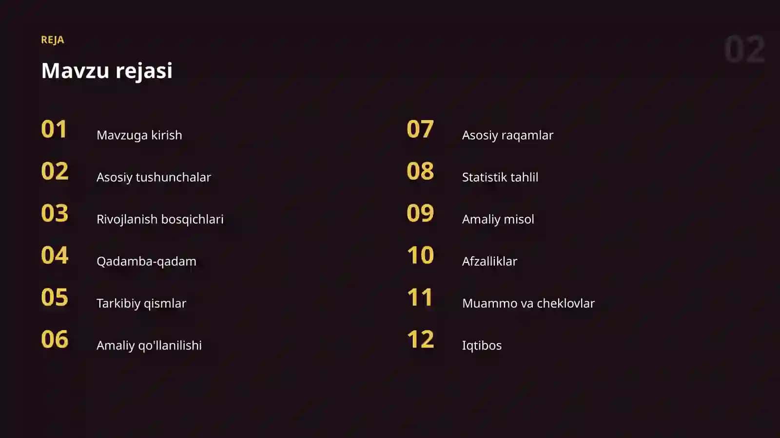 Ma'lumotlar bilan ishlash 2