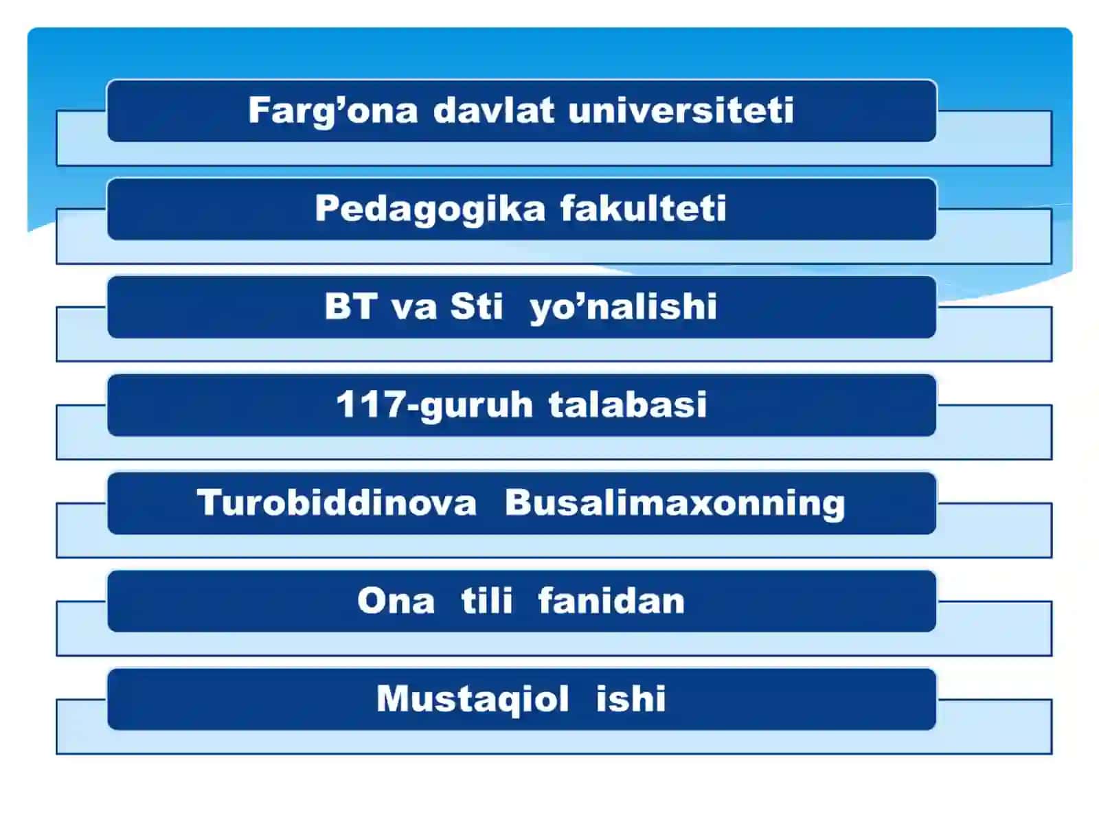 Alohida olingan so’zlar 2