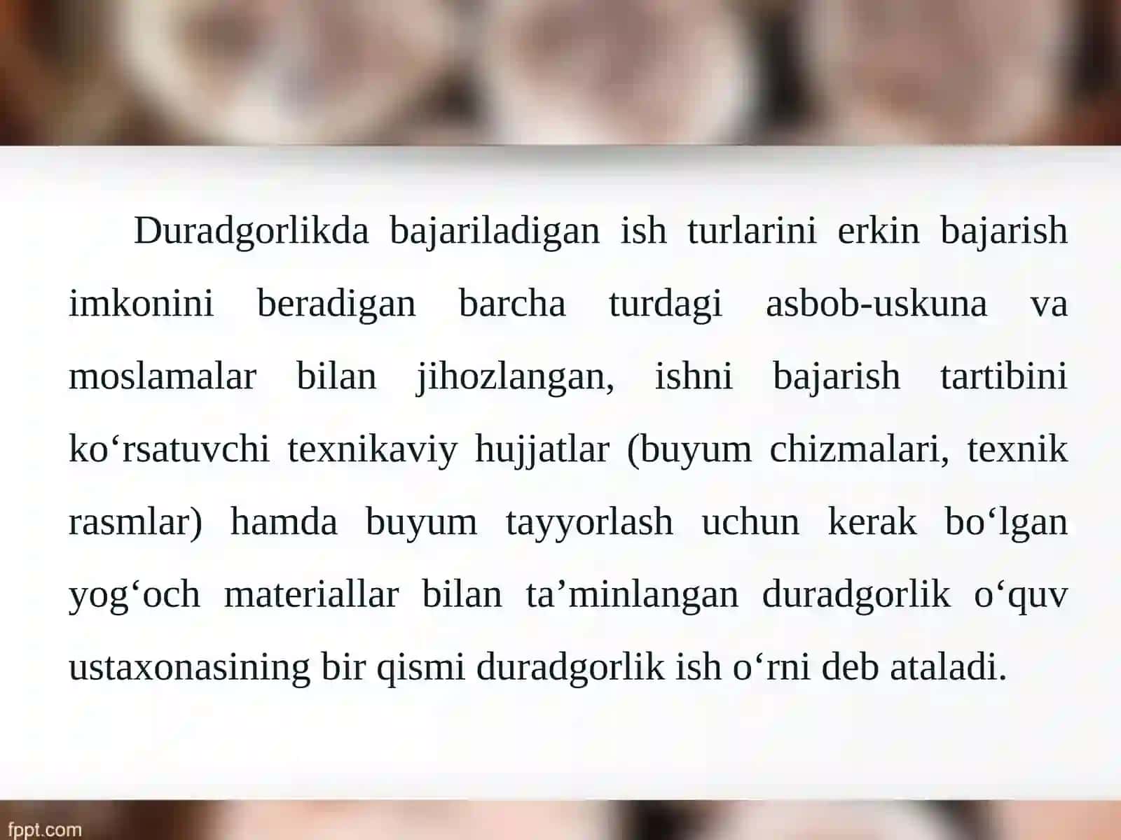 Yog‘ochga ishlovberishda isho‘rni nitashkiletish vaxavfsizlik texnikasi qoidalari 2