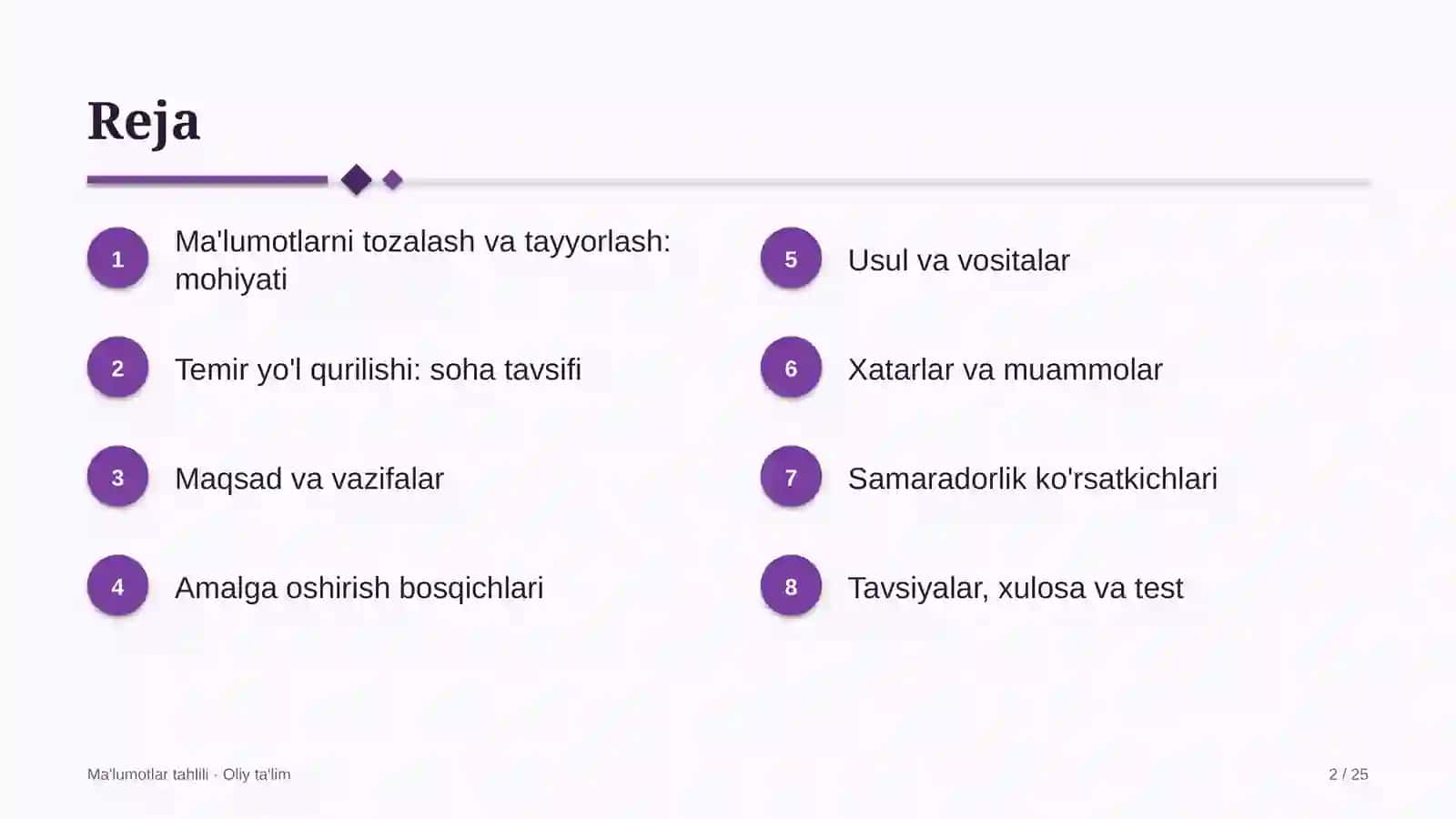 temir yo'l qurilishida ma'lumotlarni tozalash va tayyorlash 2721 2