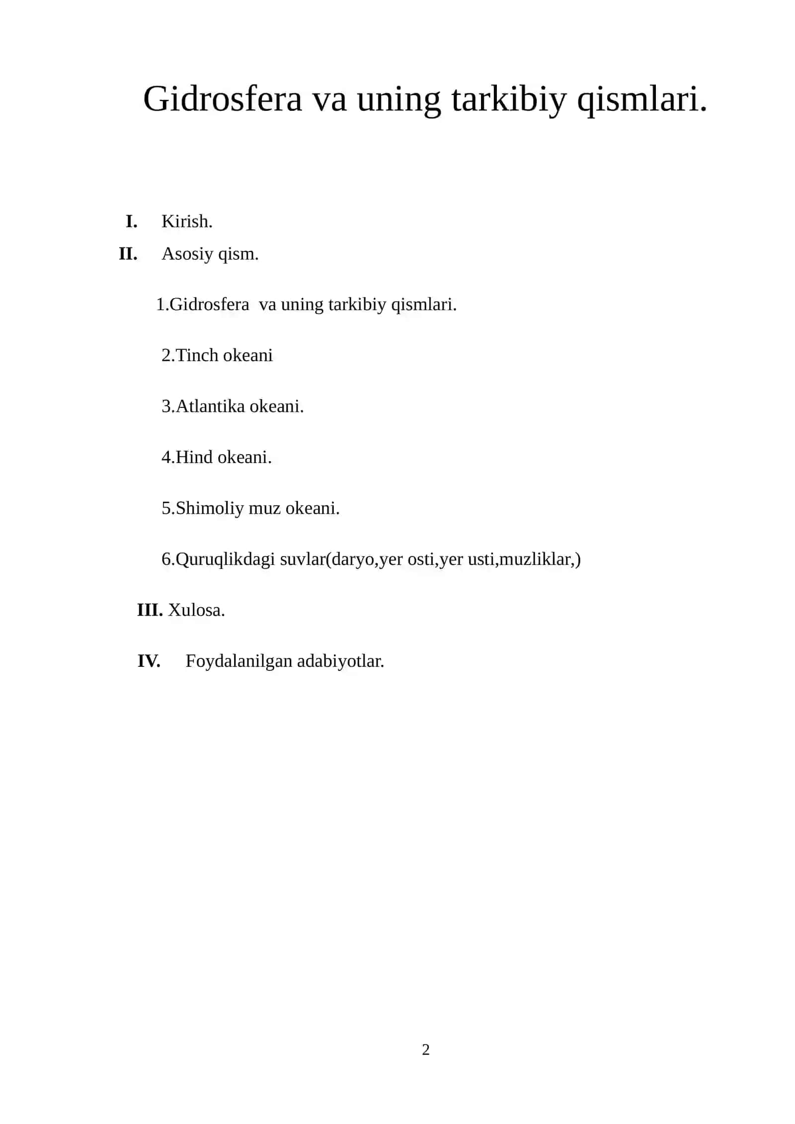 UMUMIY YER BILIMI 2