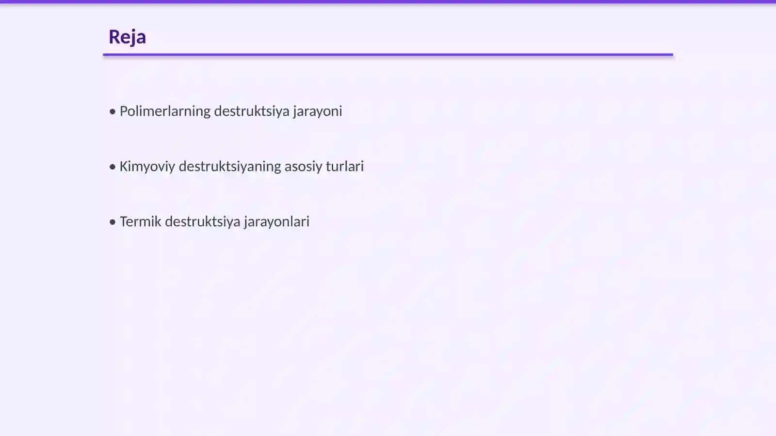 Polimer mоddаlаrining dеstruktsiyasi 2