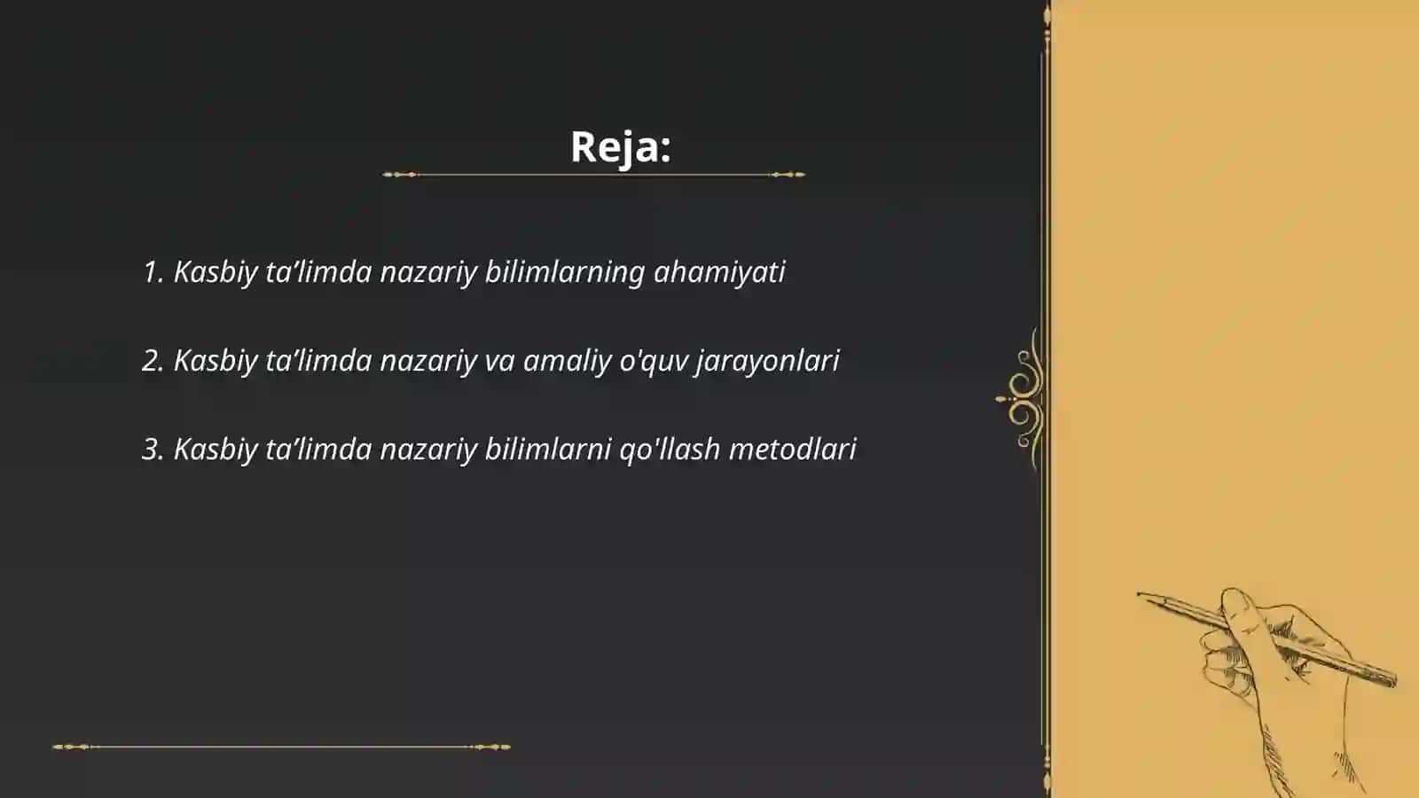 Kasbiy taʼlimda nazariy ma'lumotlardan foydalanish 2