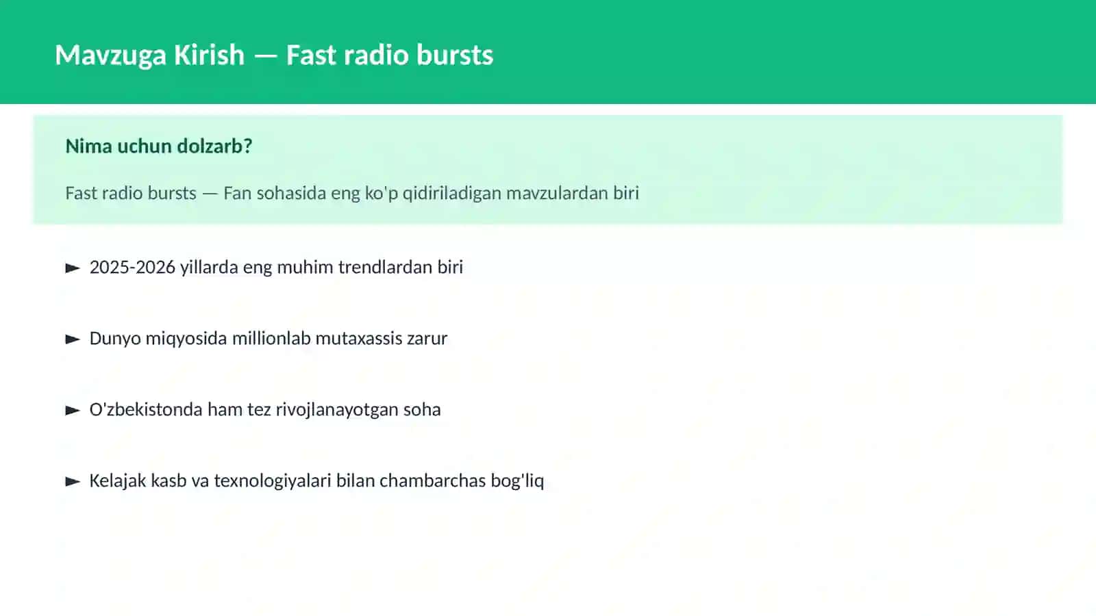 KOSMOSNI TADQIQ 2