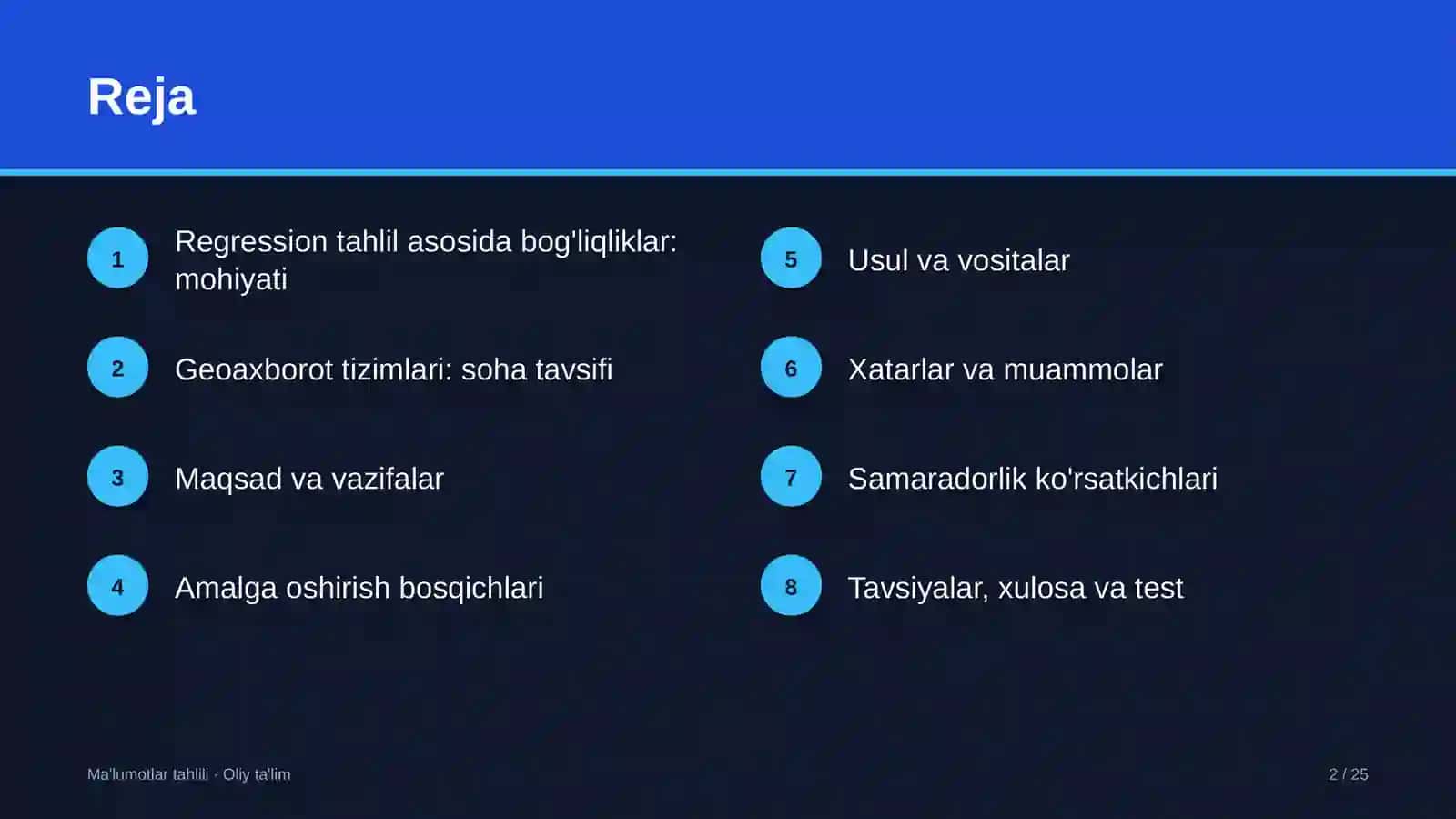geoaxborot tizimlarida regression tahlil asosida bog'liqliklarni aniqlash 5783 2