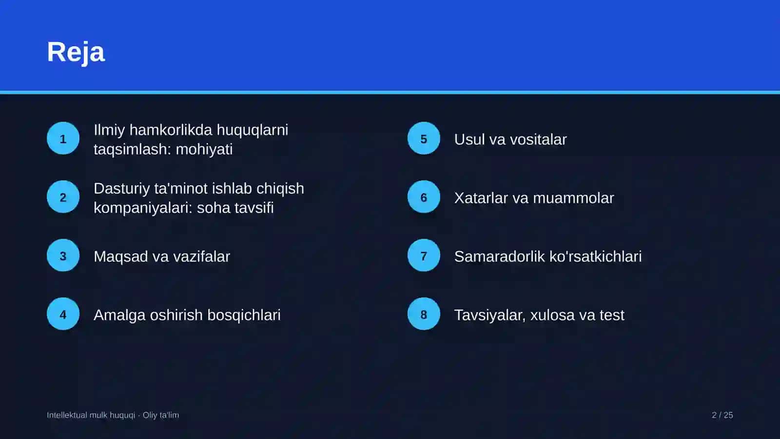 dasturiy ta'minot ishlab chiqish kompaniyalarida ilmiy hamkorlikda intellektual mulk huquqlarini taqsimlash 6017 2