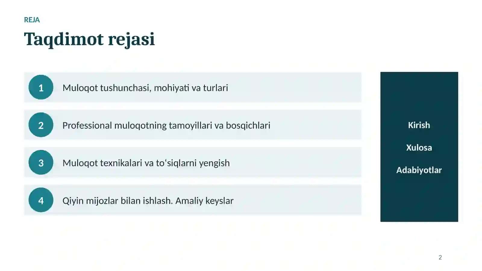 Ijtimoiy ish nazariyasi fani 2