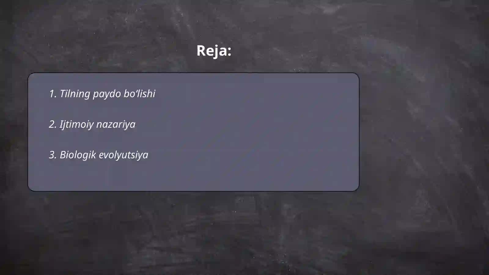 Tilning paydo boʻlishi toʻgʻrisidagi nazariyalar 2