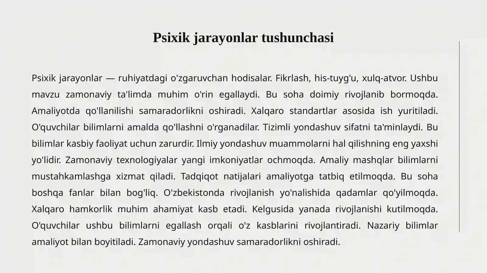 Psixik jarayonlar 2