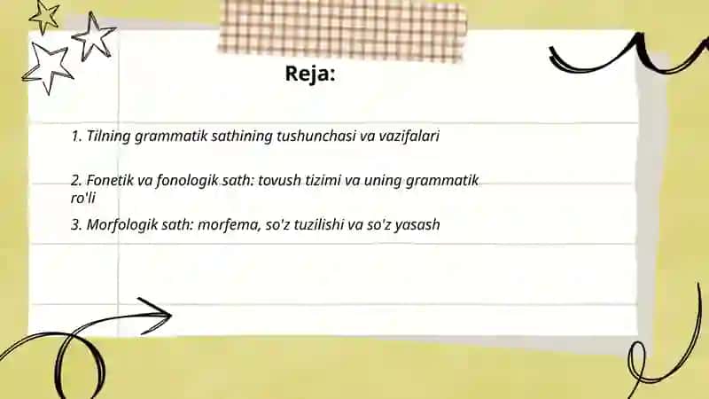 Tilning grammatik sathi 2