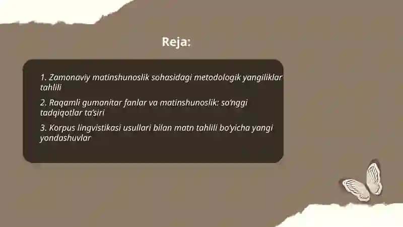 Zamonaviy matinshunoslik sohasidagi eng sungi ilmiy tadqiqotlar tahlili 2