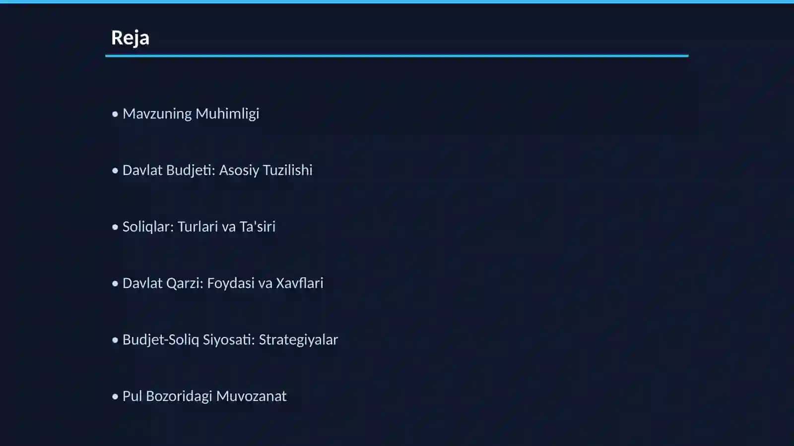 Davlat Budjeti, Soliqlar va Davlat Qarzi: Tahlil va Strategiyalar 2