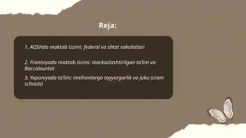 Rivojlangan mamlakatlar ta’lim tizimi 2