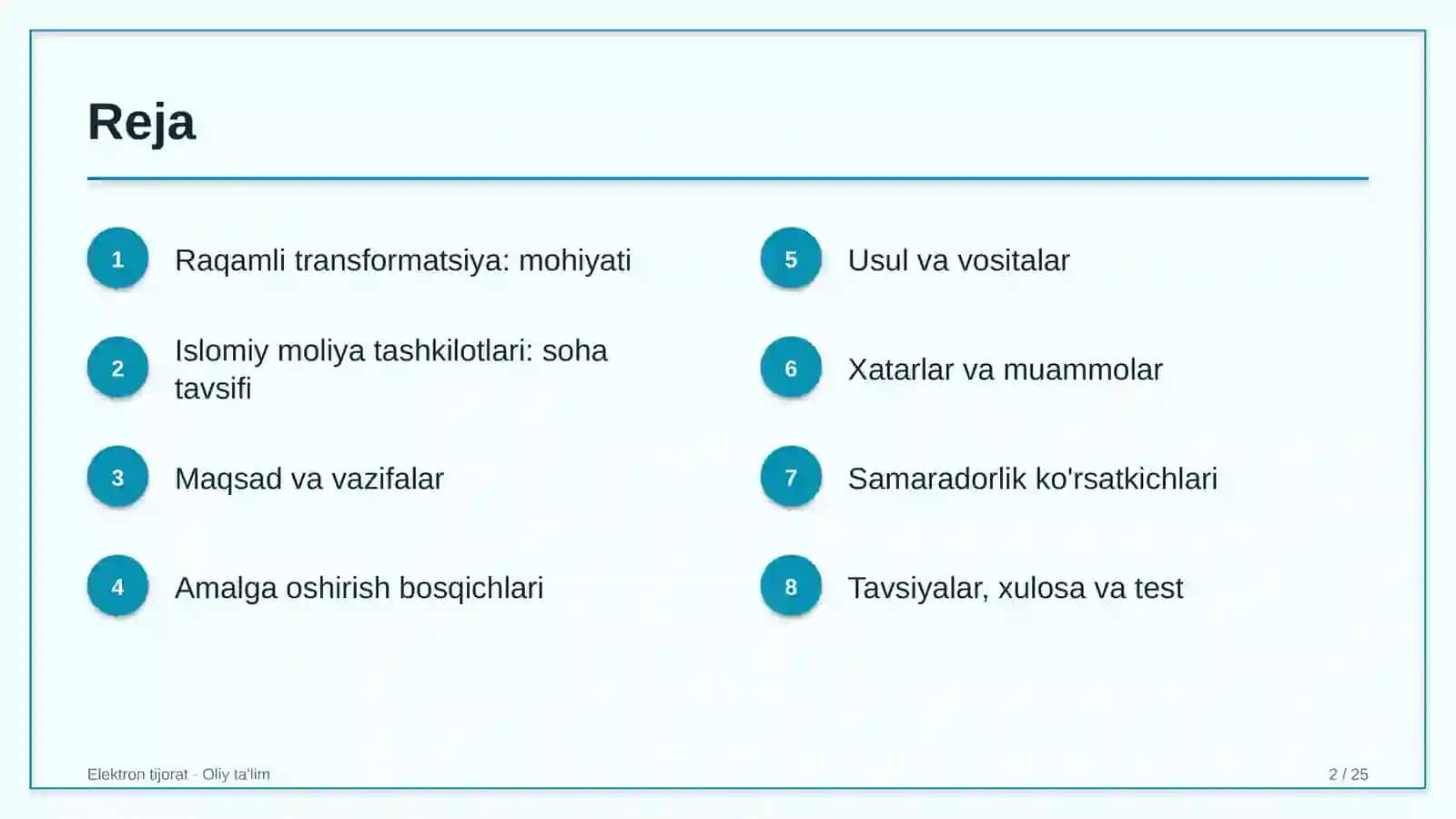 Islomiy moliya tashkilotlarida raqamli transformatsiya 2