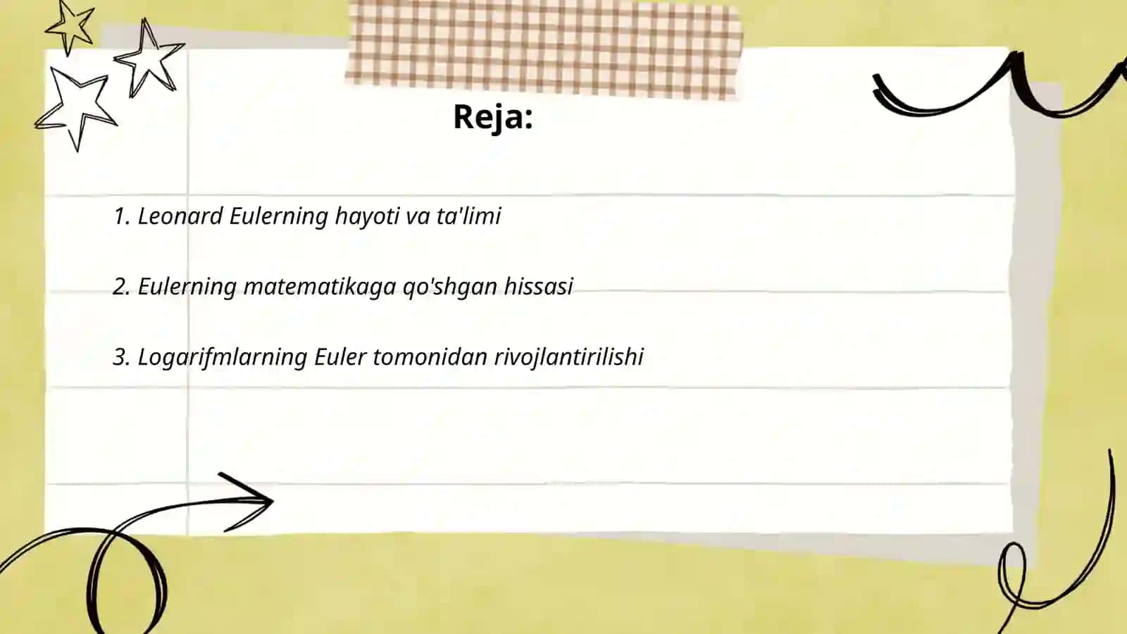 L.Yeyler, L.Venn, R.Dekart hayoti va ilmiy faoliyatini õrganish 2