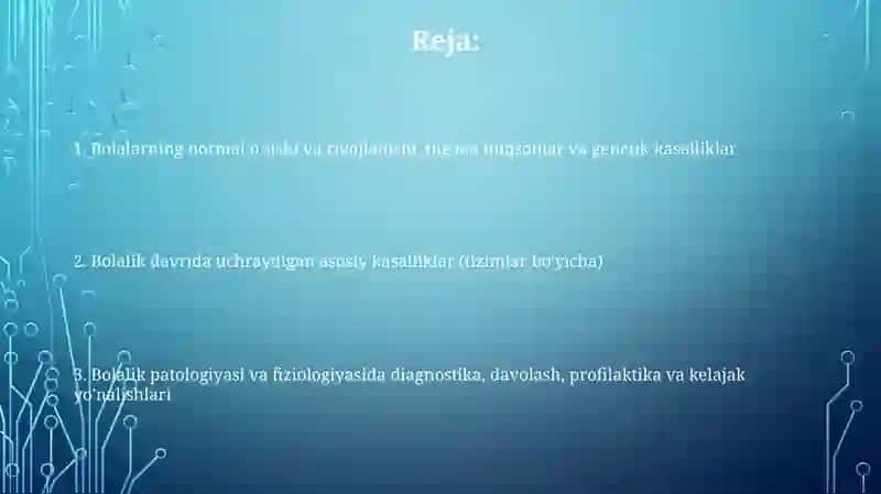 Chilladavripatologiyasi va pizialogiyasi 2