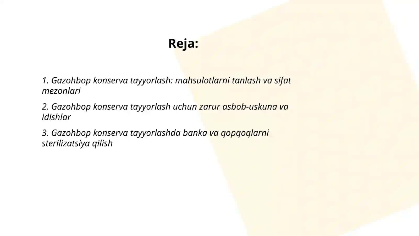 Gazohbop konserva tayyorlash 2