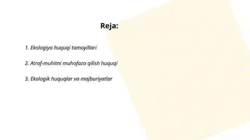 Ekologiya huquqi 2