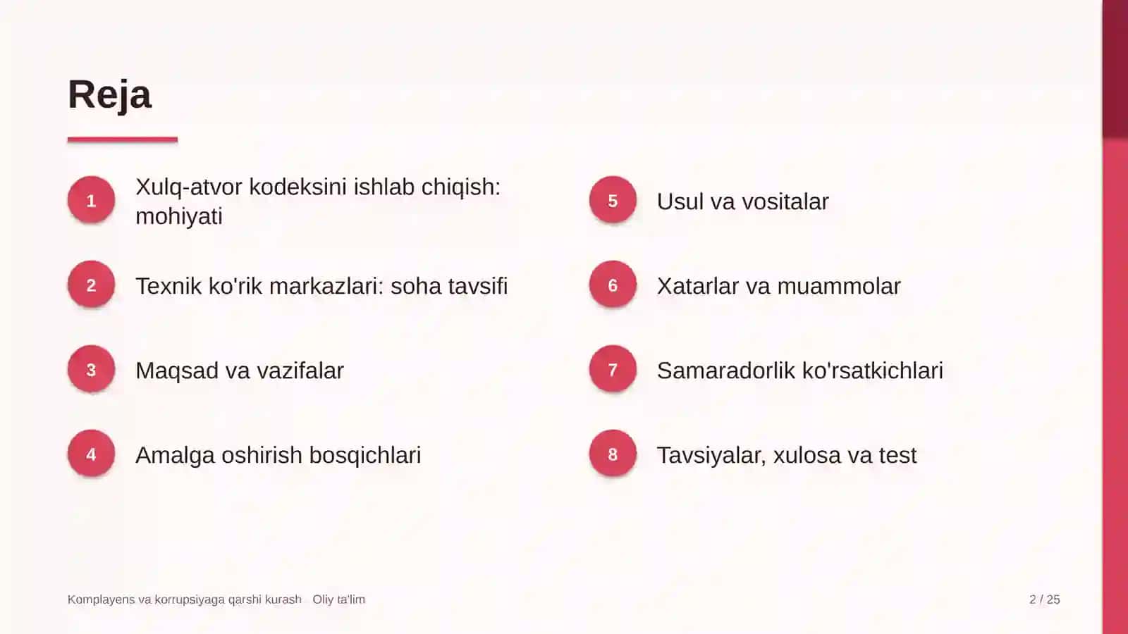 texnik ko'rik markazlarida xulq atvor kodeksini ishlab chiqish 4148 2