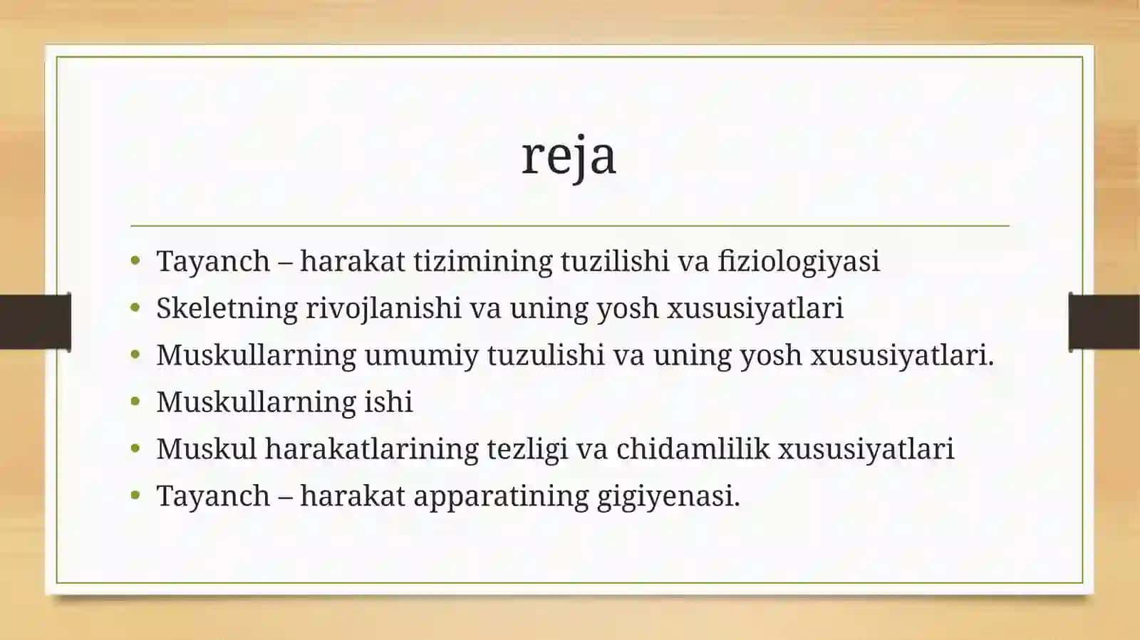 HARAKAT TIZIMINING YOSHGA XOS XUSUSIYATLARI VA GIGIENASI 2