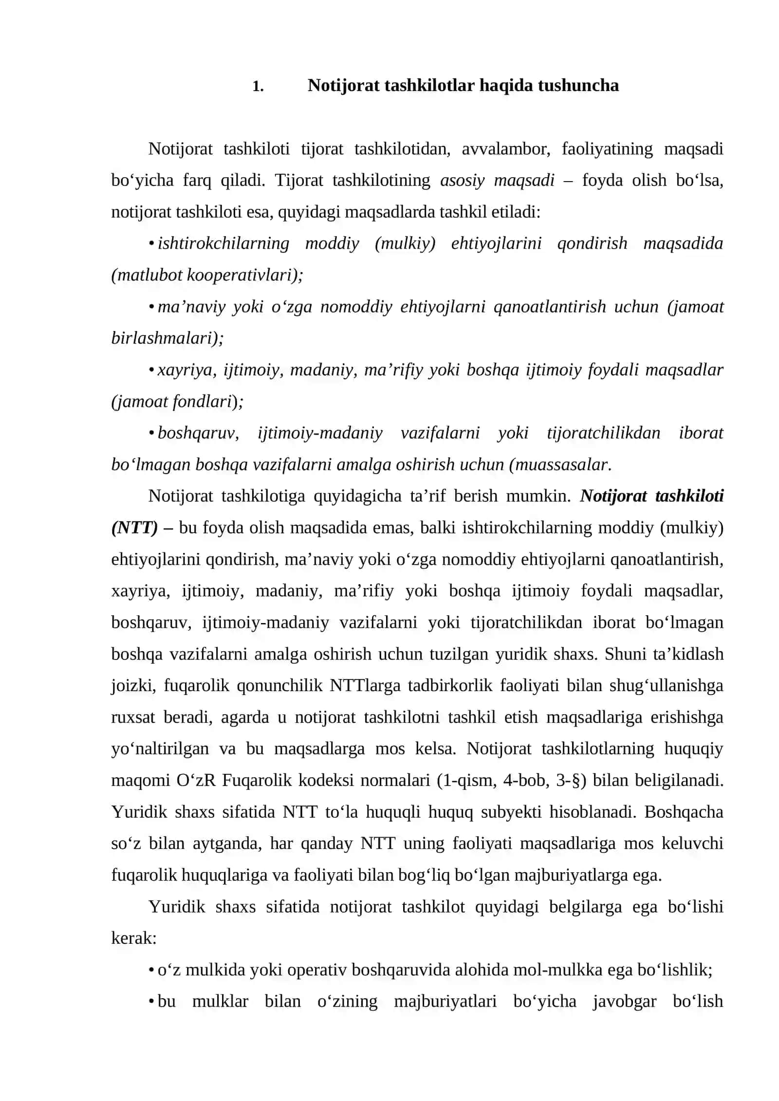 Notijorat tashkilotlar moliyasini tashkil etish asoslari 2