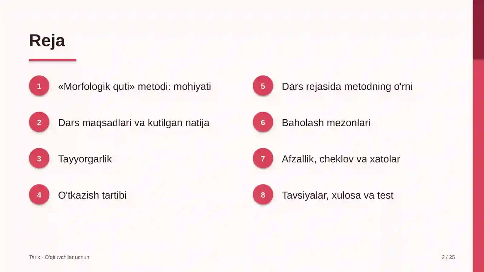 tarix darslarida morfologik quti metodidan foydalanish 9890 2
