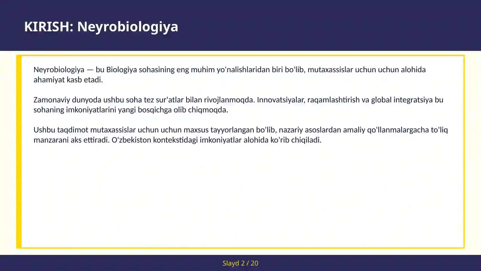 Neyrobiologiya 2