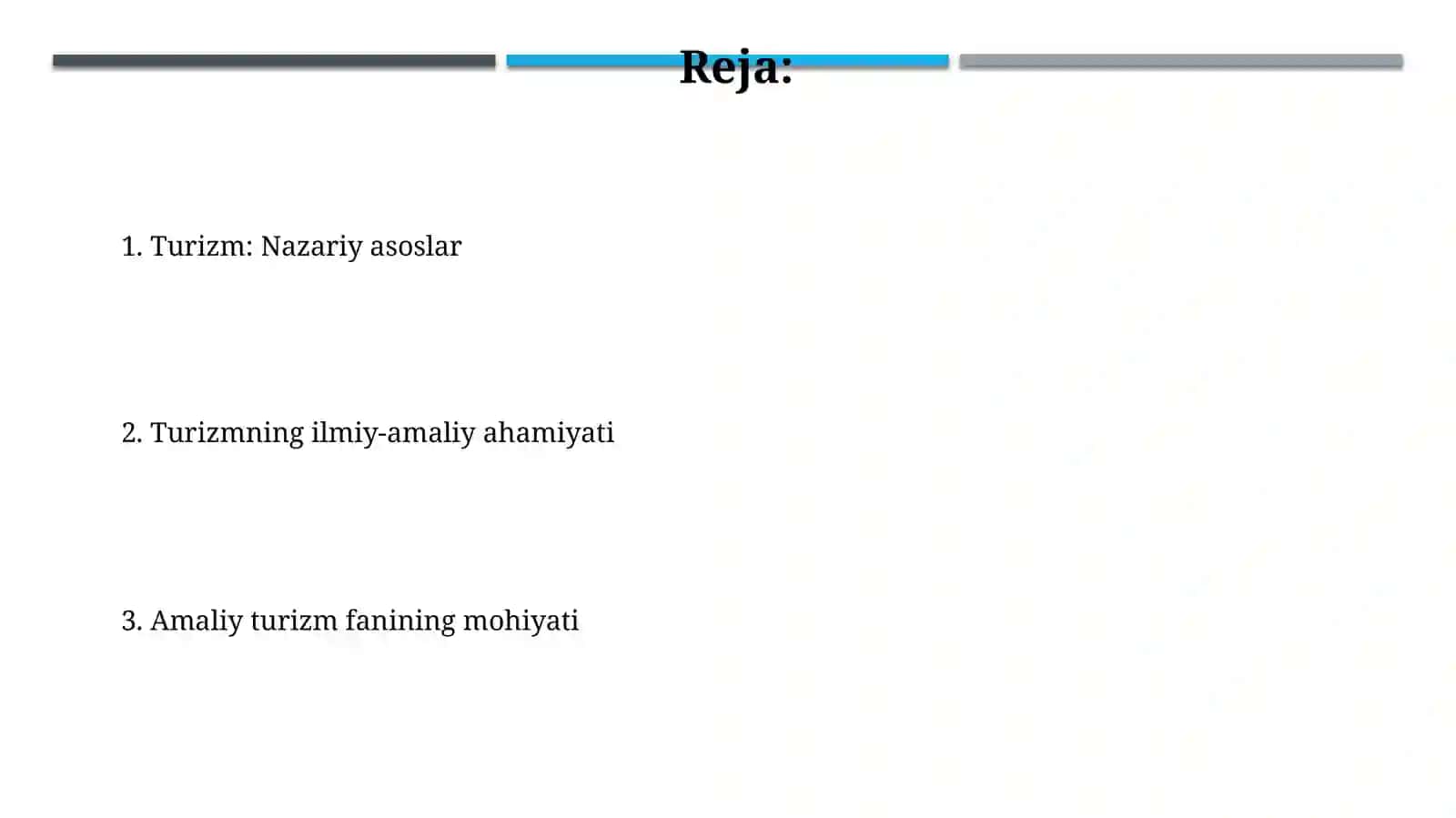 Turizm; nazariy va amaliy fanga kirish 2
