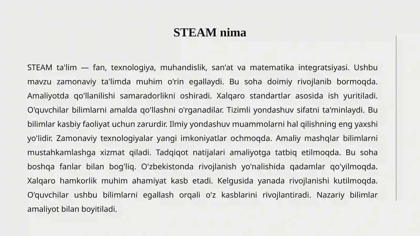 STEAM TA'LIM 2