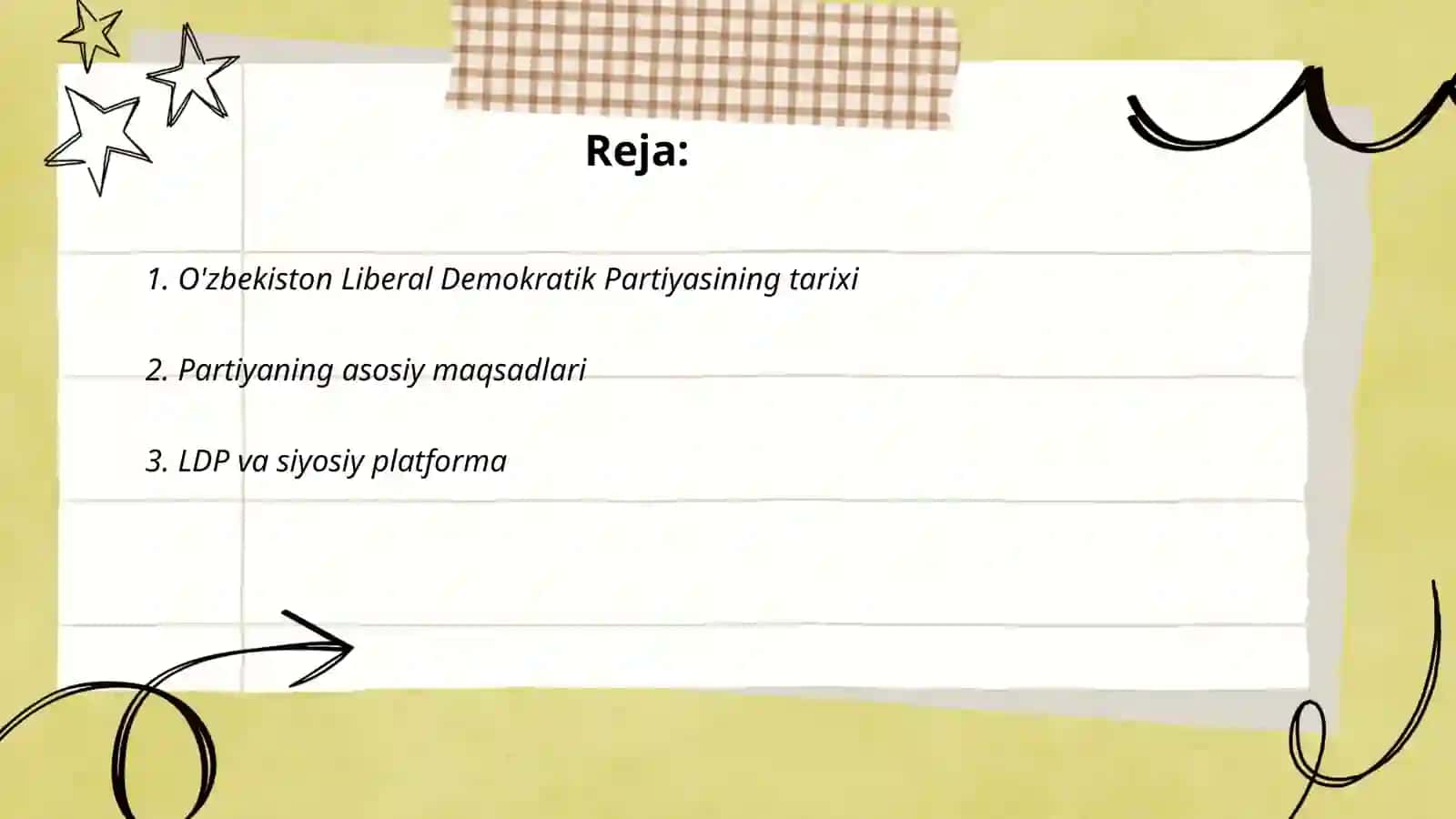 O'zbekiston Liberal Demokratik Partiyasi Tarixi 2