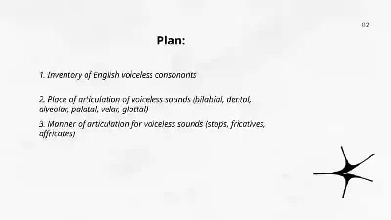 Voiceless sounds 2