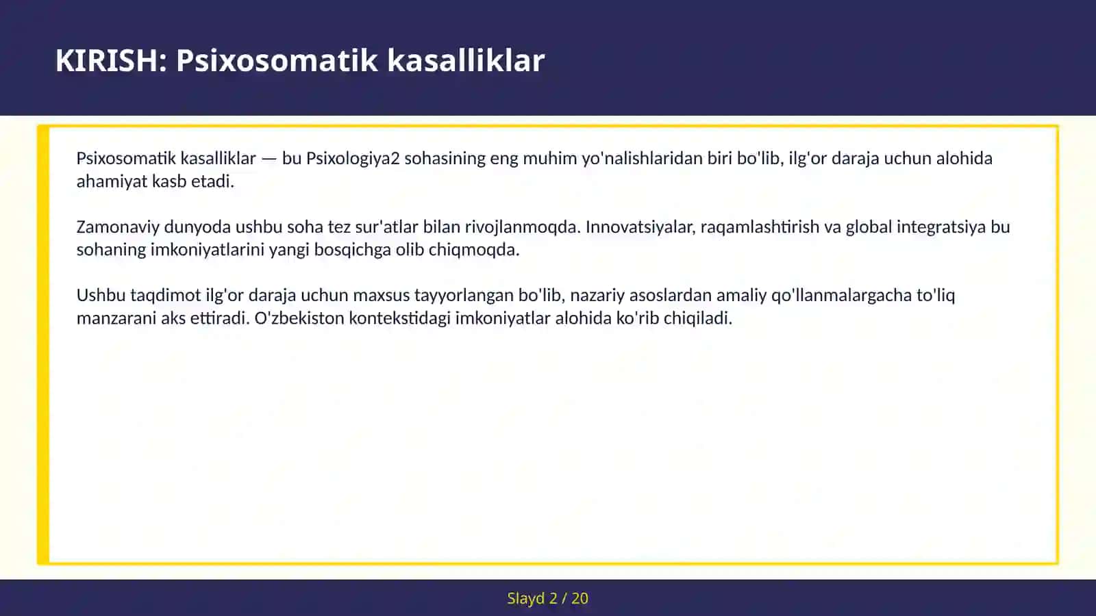 Psixosomatik kasalliklar 2